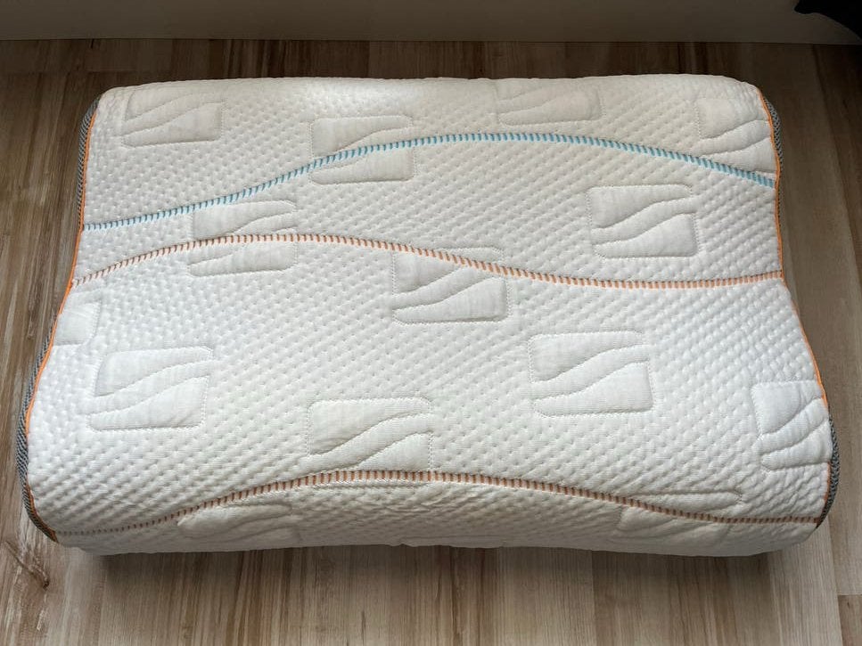 Mline Wave Pillow - Ergonomisch Hoofdkussen, Gebruikt, Eenpersoons, Wit, Ophalen of Verzenden