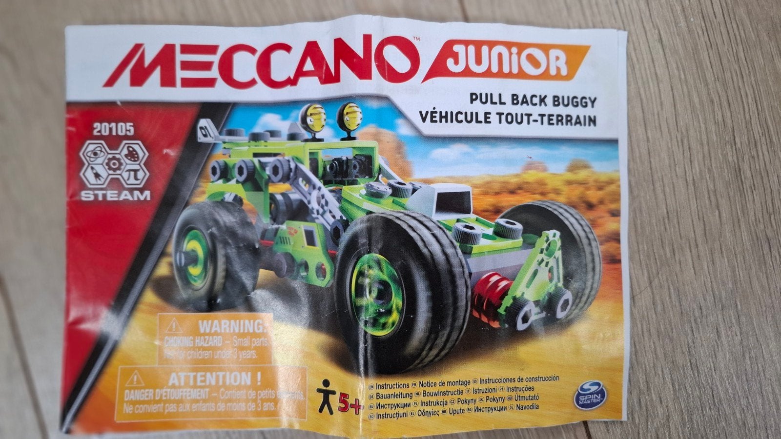 Meccano junior  pull back buggy, Ophalen, Zo goed als nieuw