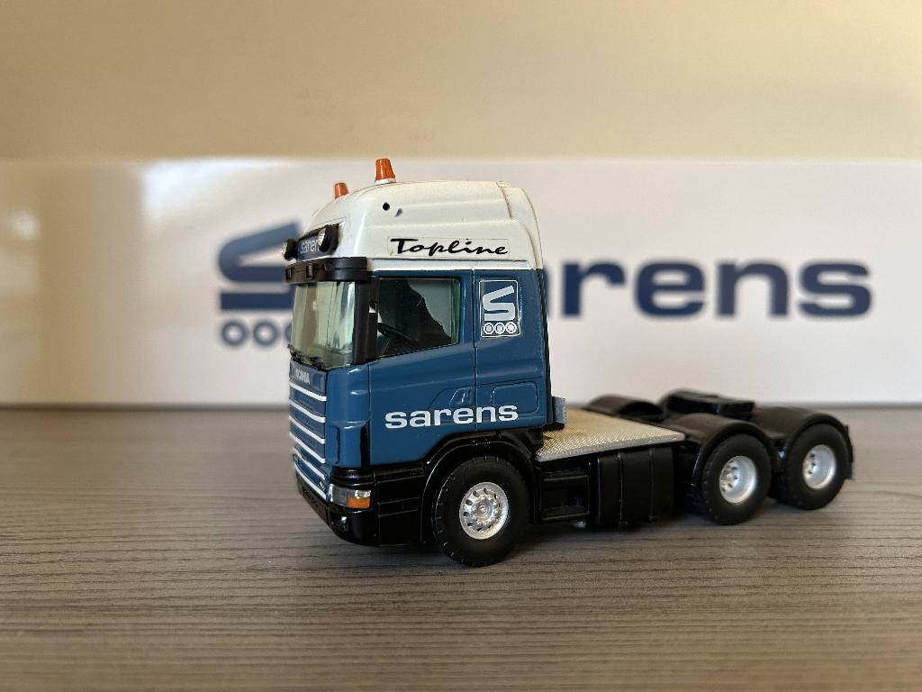 Sarens  Scania Topline( 6x4 - 6x2)  1/50, Hobby en Vrije tijd, Modelauto's | 1:50, Verzenden, Gebruikt, Bus of Vrachtwagen, Overige merken