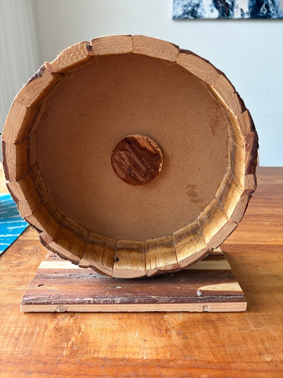 Houten looprad 23 cm, Dieren en Toebehoren, Ophalen of Verzenden, Gebruikt, Loopwiel of Rad