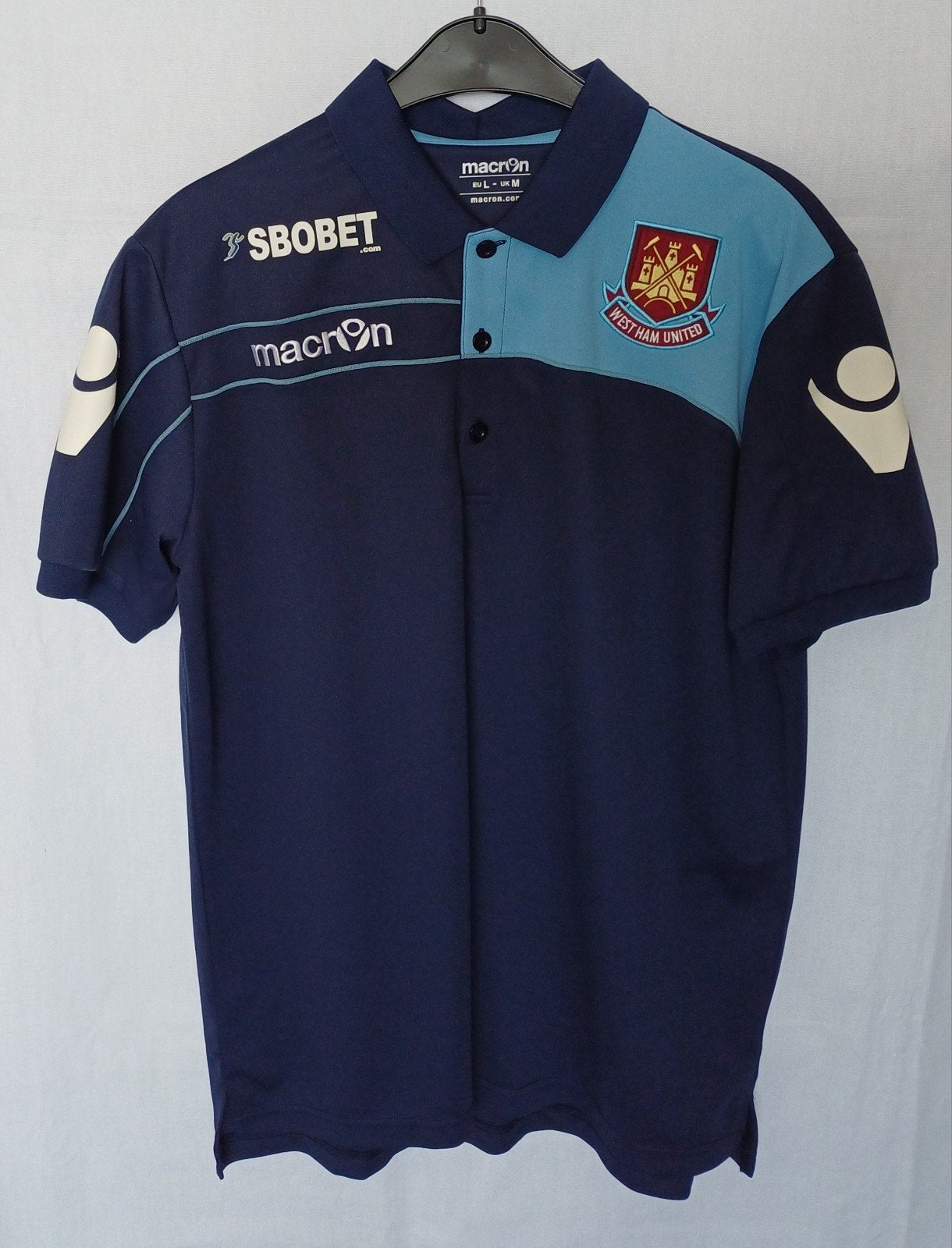 West Ham United 2012/2013 Macron Poly Polo (EU-L), Ophalen of Verzenden, Zo goed als nieuw, Buitenlandse clubs, Shirt