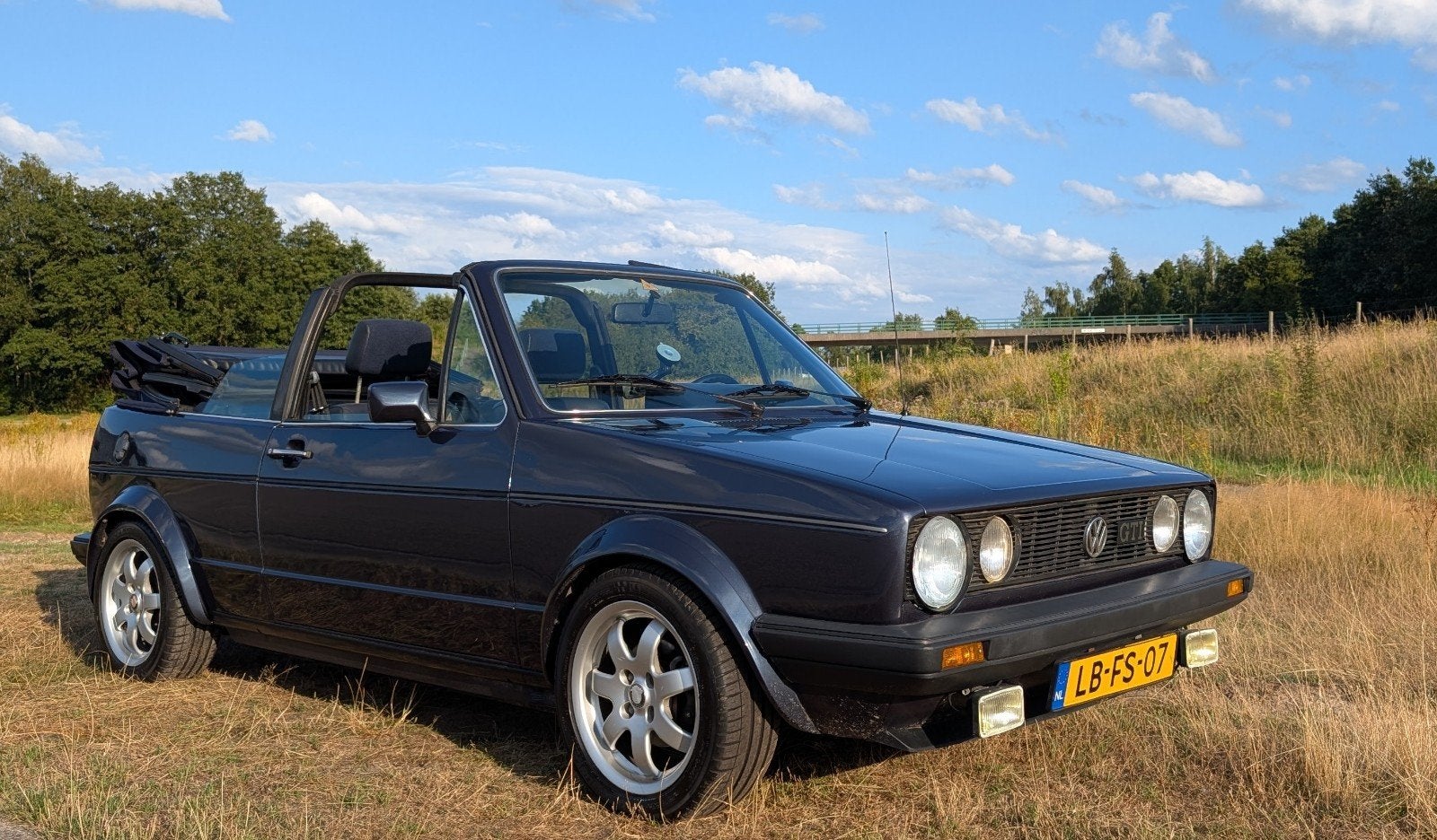 Volkswagen Golf 1.8 GLI Cabriolet 1986, Belastingvrij, Auto's, Voorwielaandrijving, Stof, 4 cilinders, Cabriolet