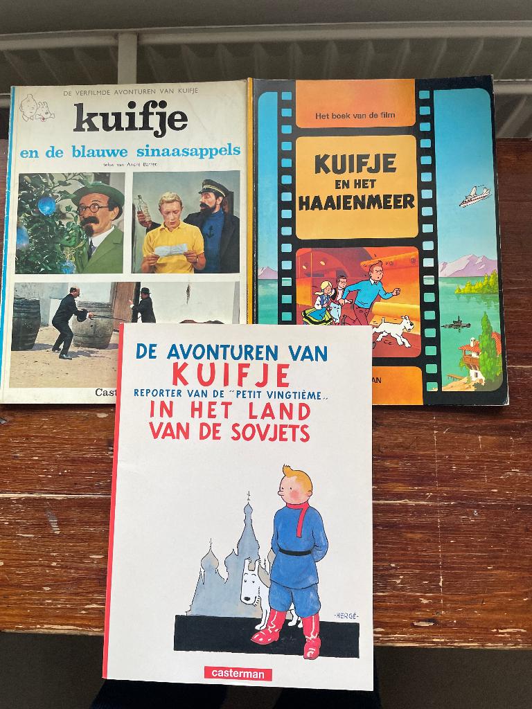 3 speciale Kuifje strips 1960-1965-1999, Boeken, Stripboeken, Zo goed als nieuw, Meerdere stripboeken, Ophalen of Verzenden