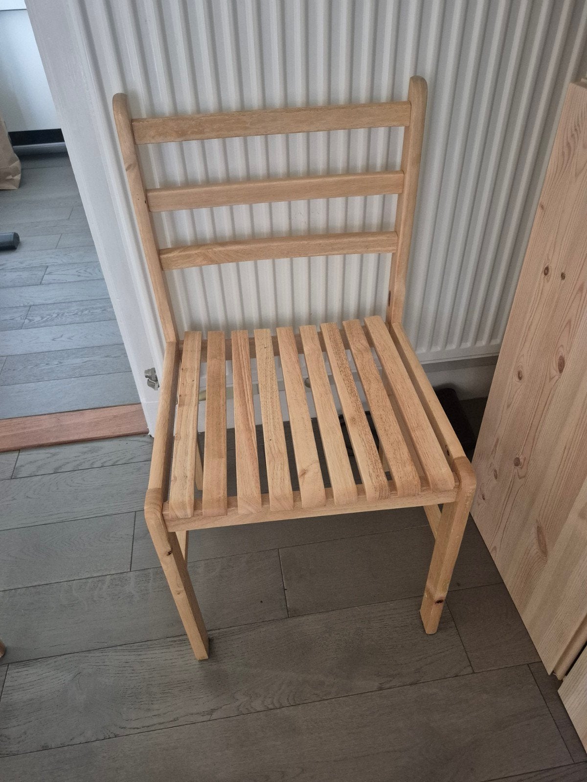 Houten eetkamer stoelen, 4 stuks, Huis en Inrichting, Stoelen, Ophalen, Bruin, Twee