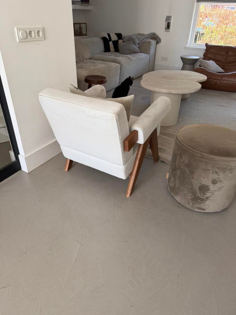 Upholstered armchair Pierre Jeanneret, Ophalen, Gebruikt, 75 tot 100 cm, 50 tot 75 cm