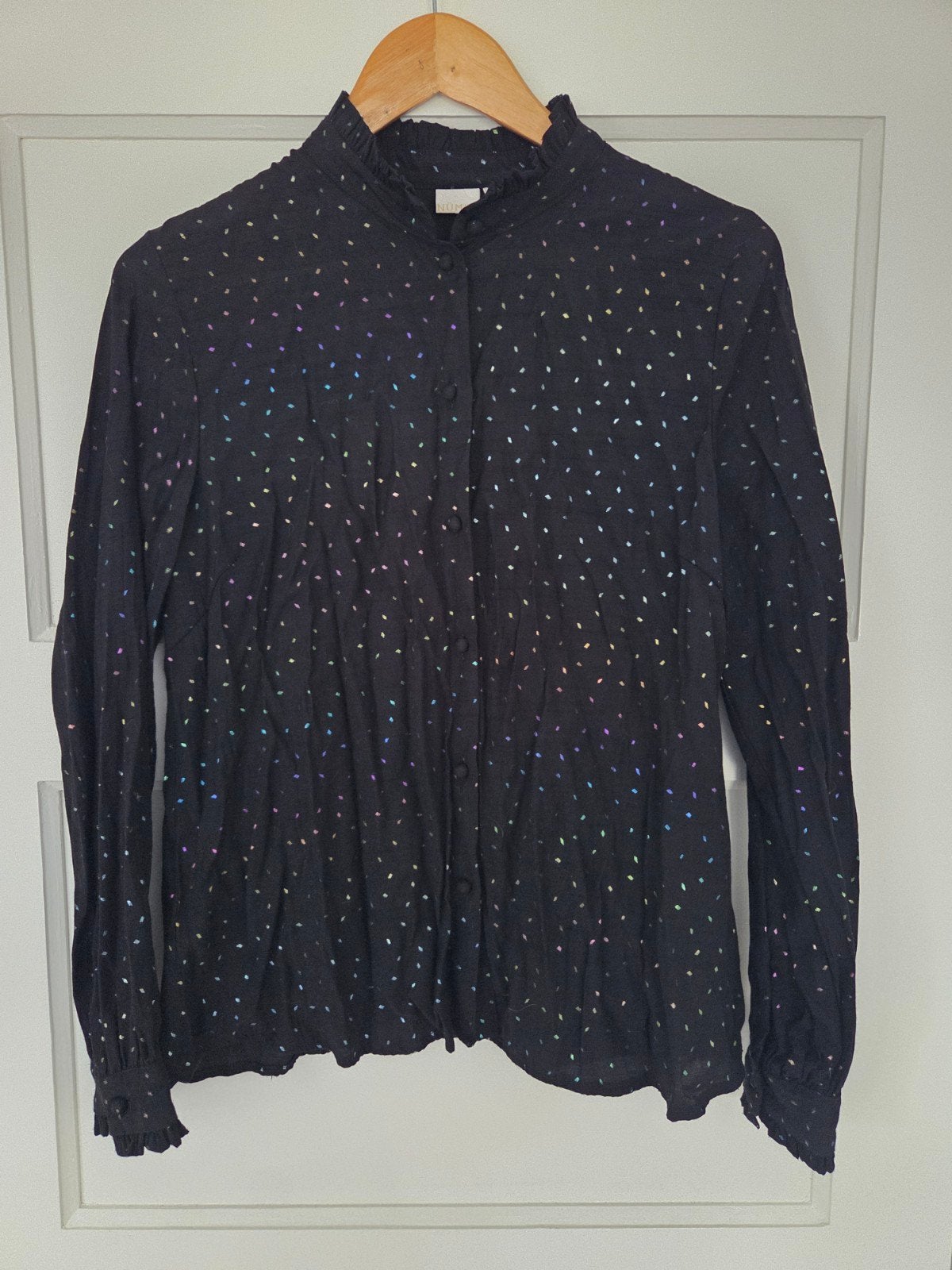 Nümph blouse met gekleurde stippen, maat 38, Kleding | Dames, Maat 38/40 (M), Zwart, Nümph, Ophalen of Verzenden