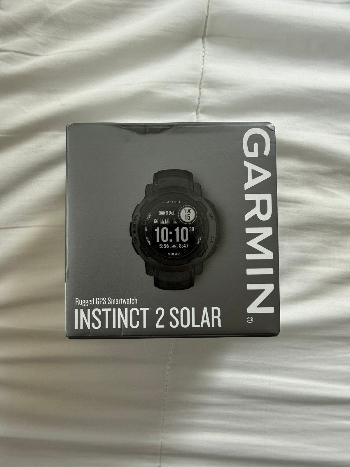 Garmin Instinct 2 Solar (Z.g.a.n) met Garantie., Zwart, Ophalen of Verzenden, Zo goed als nieuw, Waterdicht