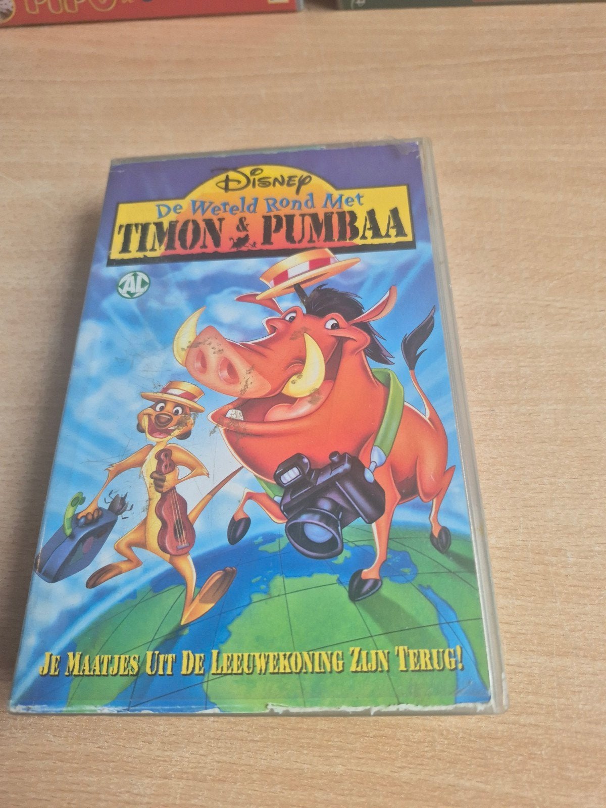 Disney: De Wereld Rond Met Timon & Pumbaa VHS, Cd's en Dvd's, Gebruikt, Animatie, Alle leeftijden, VHS