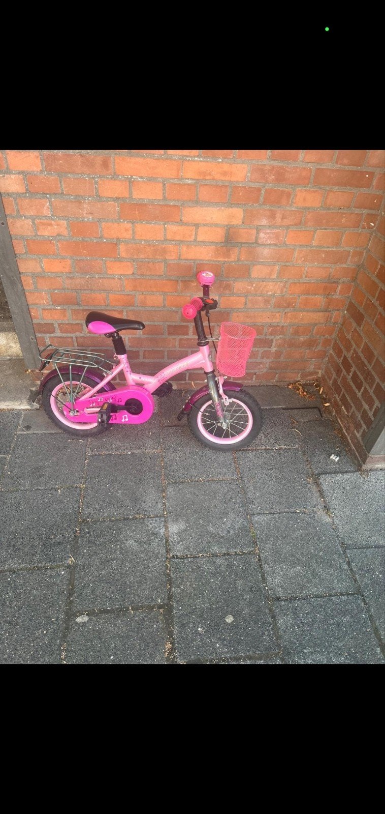 Roze kinderfiets met mandje - Gebruikt, Ophalen of Verzenden