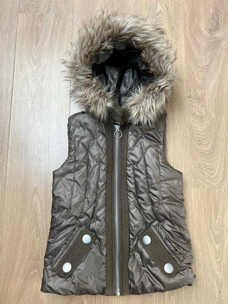 River Island bodywarmer bruin maat XXS/32/6, Ophalen of Verzenden, Gedragen, Maat 34 (XS) of kleiner, Bruin