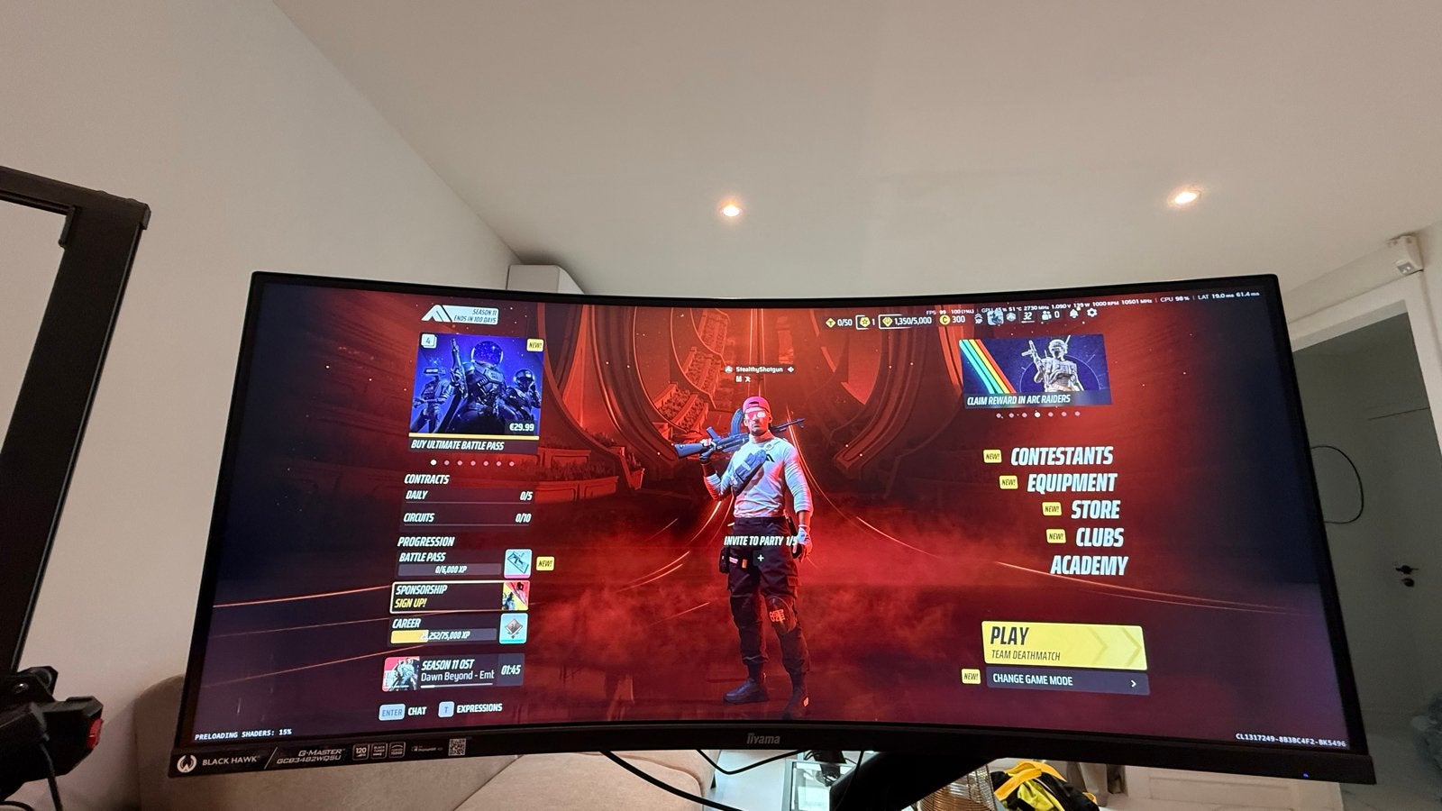 iiyama G-Master 34 inch 120Hz Gaming Monitor - 2 jr garantie, Computers en Software, Monitoren, 101 t/m 150 Hz, Curved, VA, Zo goed als nieuw