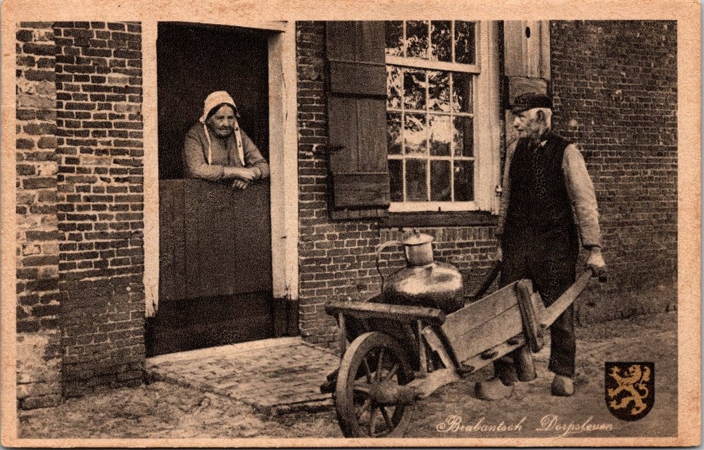 Brabant - 12 ansichtkaarten antieke en jaren 40 70 80 90 .., Verzamelen, Verzenden, Voor 1920, Gelopen, Noord-Brabant