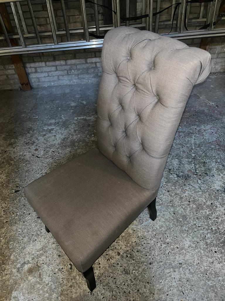 Vier eetkamer stoelen, Ophalen, Gebruikt, Minder dan 75 cm, Stof