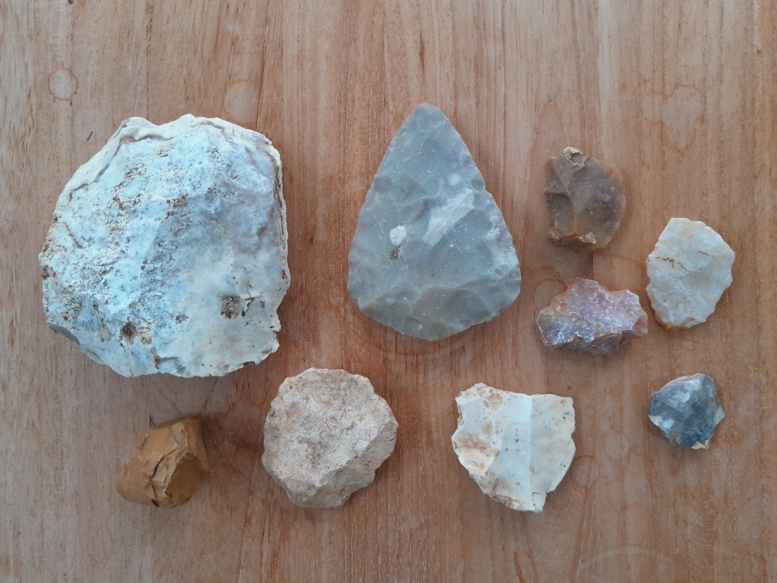 lot steentijd (vuistbijl, biface, bodemvondst), Verzamelen, Ophalen of Verzenden