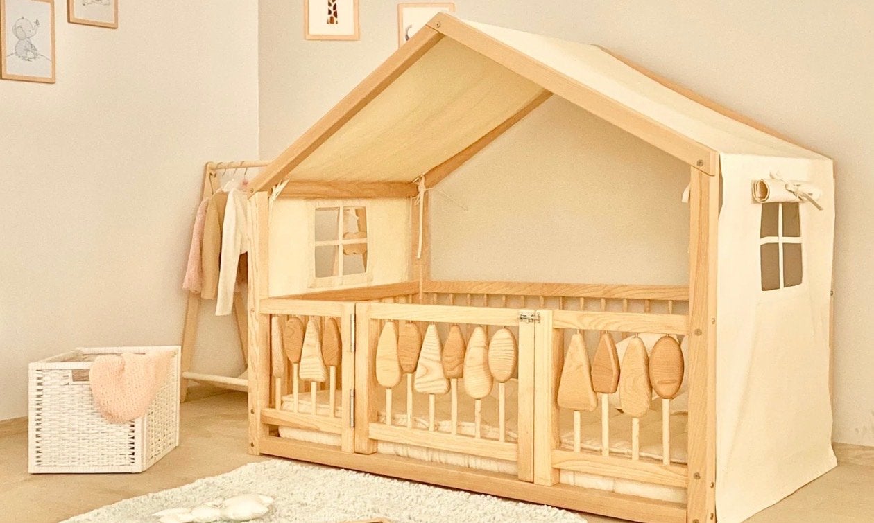 Bedtent safari van etsy voor huisjesbed eenpersoons, Ophalen of Verzenden, Zo goed als nieuw