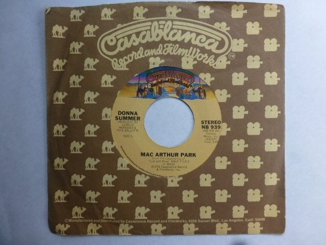 Donna Summer. Mac Arthur park./ Once upon a time., Gebruikt, 7 inch, Ophalen of Verzenden, Pop