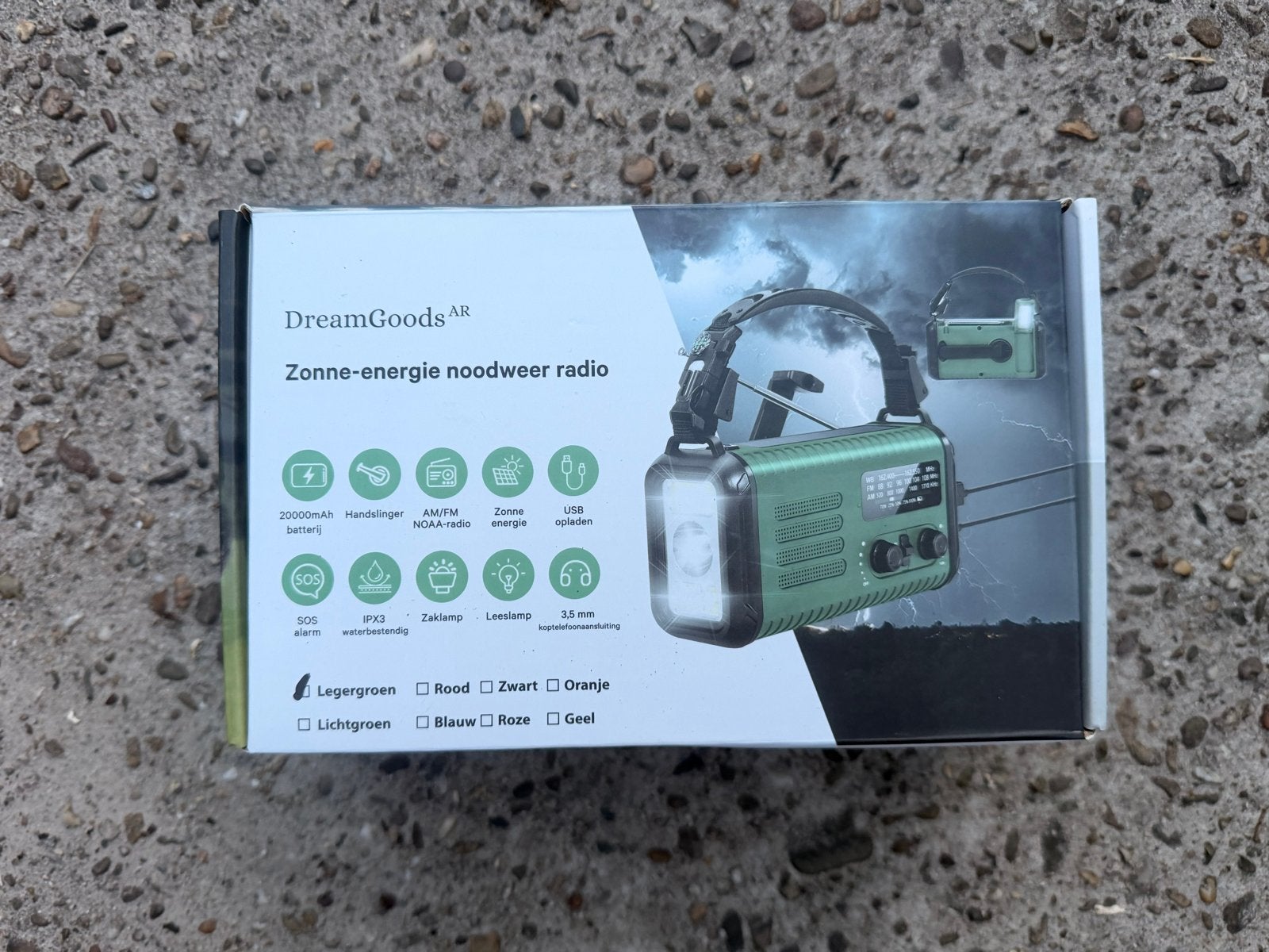 DreamGoods AR Zonne-energie Noodweer Radio, Ophalen of Verzenden, Nieuw, Radio