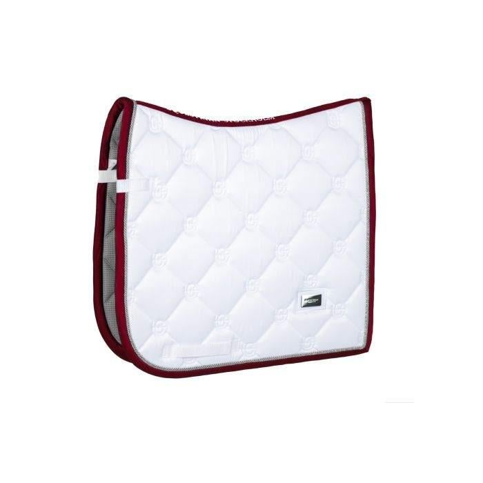 Equestrian Stockholm White Bordeaux, Full (L), Wit, Katoen, Dressuurdekje