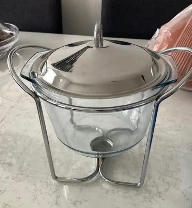Nieuw! Soepterrine met rechaud en soep kommetjes, Ophalen, Zo goed als nieuw, Overige materialen