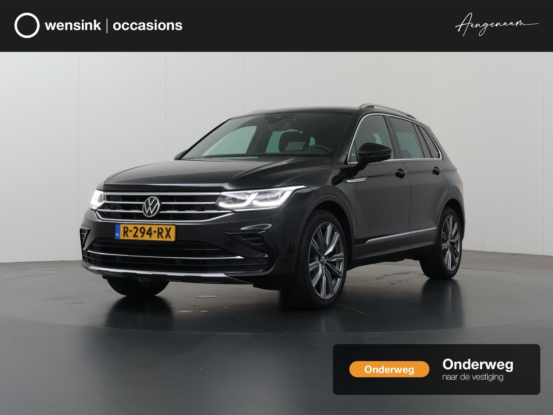 Volkswagen Tiguan 1.5 TSI Elegance | Elektr. Trekhaak | Lede, Auto's, 4 cilinders, 150 pk, Zwart, 14 km/l
