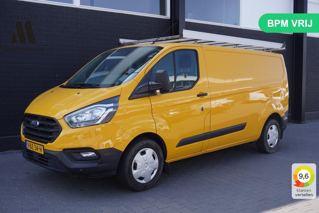 Ford Transit Custom 2.0 TDCI 130PK L2 EURO 6 - Airco - Cruis, Auto's, Bestelauto's, Voorwielaandrijving, Gebruikt, 4 cilinders