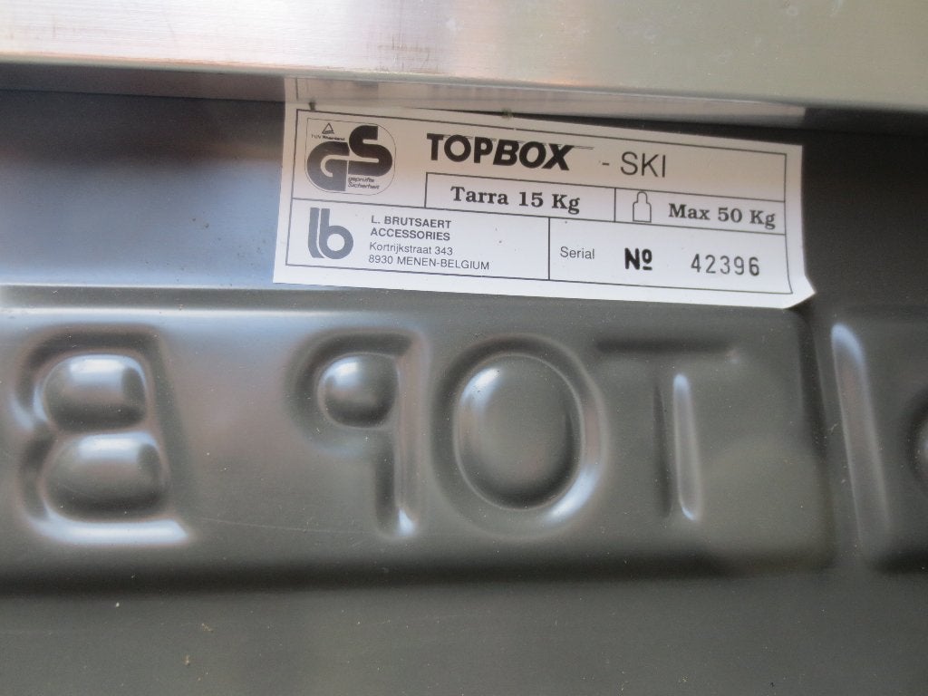 L. Brutsaert Top Box ski dakkoffer, Ophalen, Zo goed als nieuw