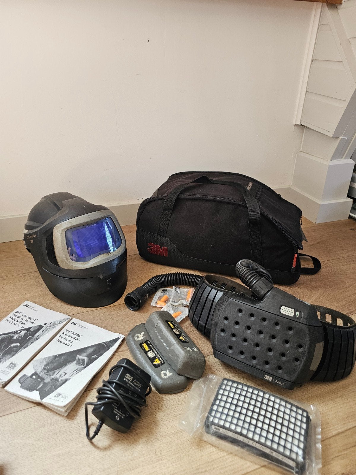 3M Speedglas 9100MP lashelm met Adflo, compleet, Ophalen of Verzenden, Gebruikt