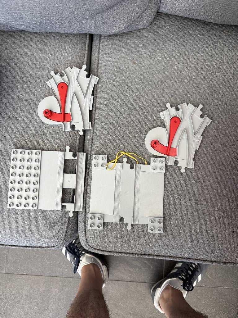 Duplo rails station, overgang, wissels, Ophalen of Verzenden, Zo goed als nieuw, Duplo