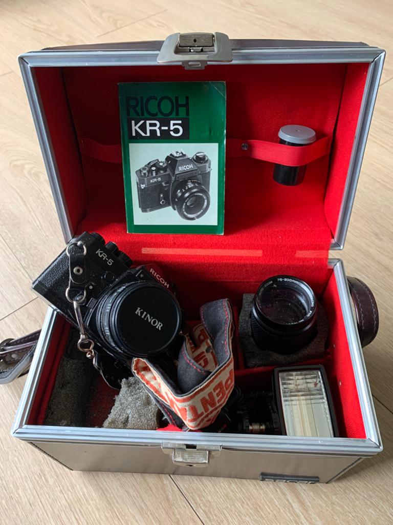 Ricoh KR-5 analoge spiegelreflex complete set, Audio, Tv en Foto, Fotocamera's Analoog, Spiegelreflex, Overige Merken, Verzenden