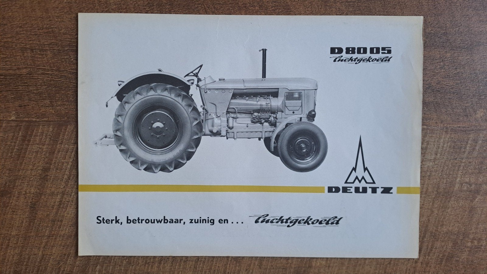 Oude folder DEUTZ D 80 05  tractor, trekker, Ophalen of Verzenden, Zo goed als nieuw, Folder