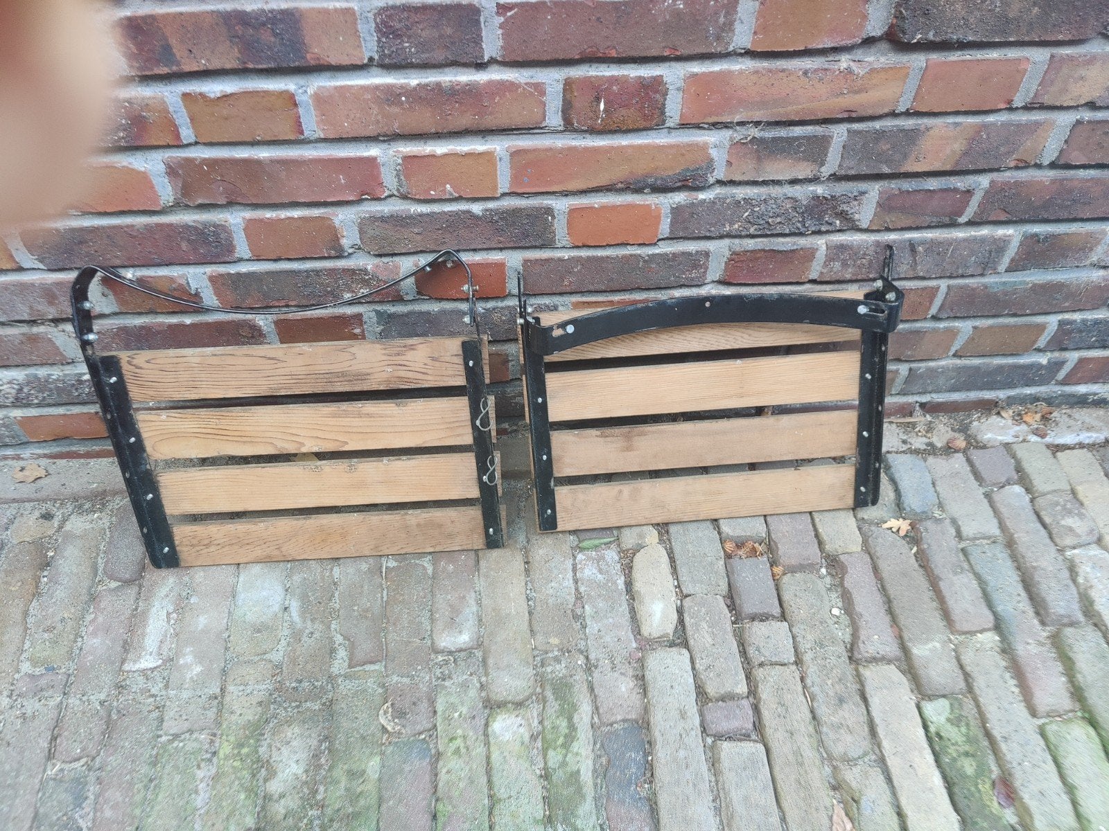 Zijtafeltjes voor Green Egg Large - Gebruikt, Ophalen, Gebruikt, Rechthoekig, Hout