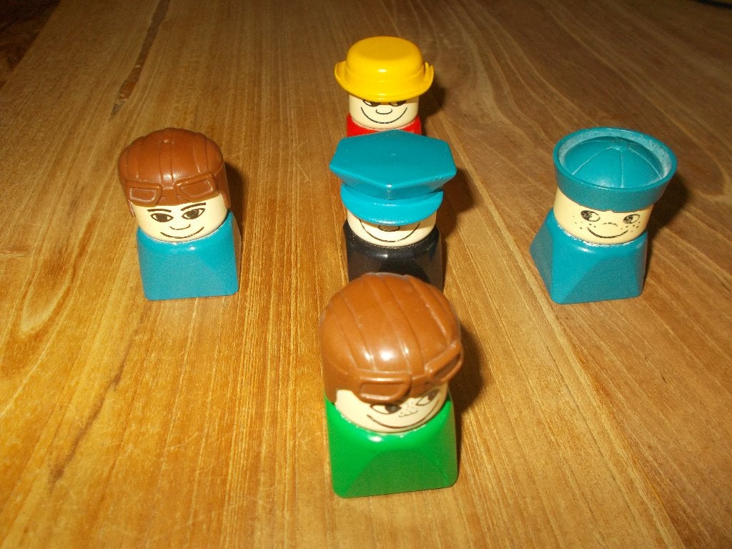 Lego Duplo o.a. 2623 - 2 auto's, bootje, 5 figuren, Ophalen of Verzenden, Gebruikt, Inclusief minifiguren, Duplo