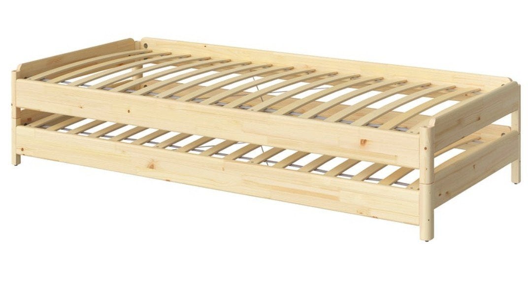 Ikea Utåker bed 80x200 met Luroy lattenbodems, Huis en Inrichting, Ophalen, Gebruikt, Eenpersoons, 80 cm