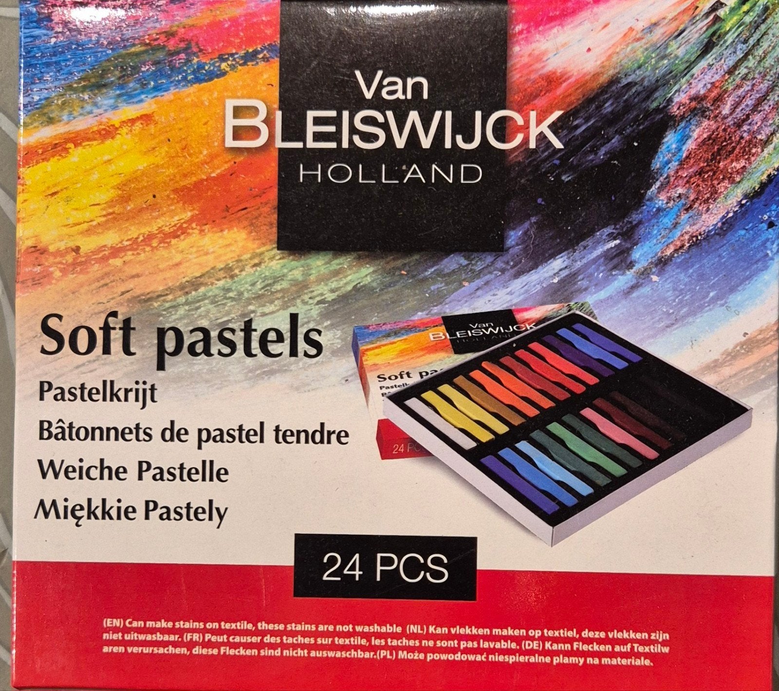 Soft pastelkrijtjes - 24 stuks - Van Bleiswijck Holland, Ophalen of Verzenden, Nieuw