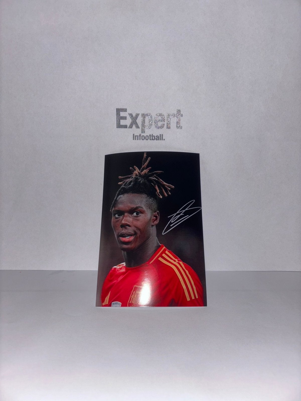 Nico williams gesigneerde foto - spanje, Ophalen of Verzenden, Nieuw, Buitenlandse clubs, Spelerskaart