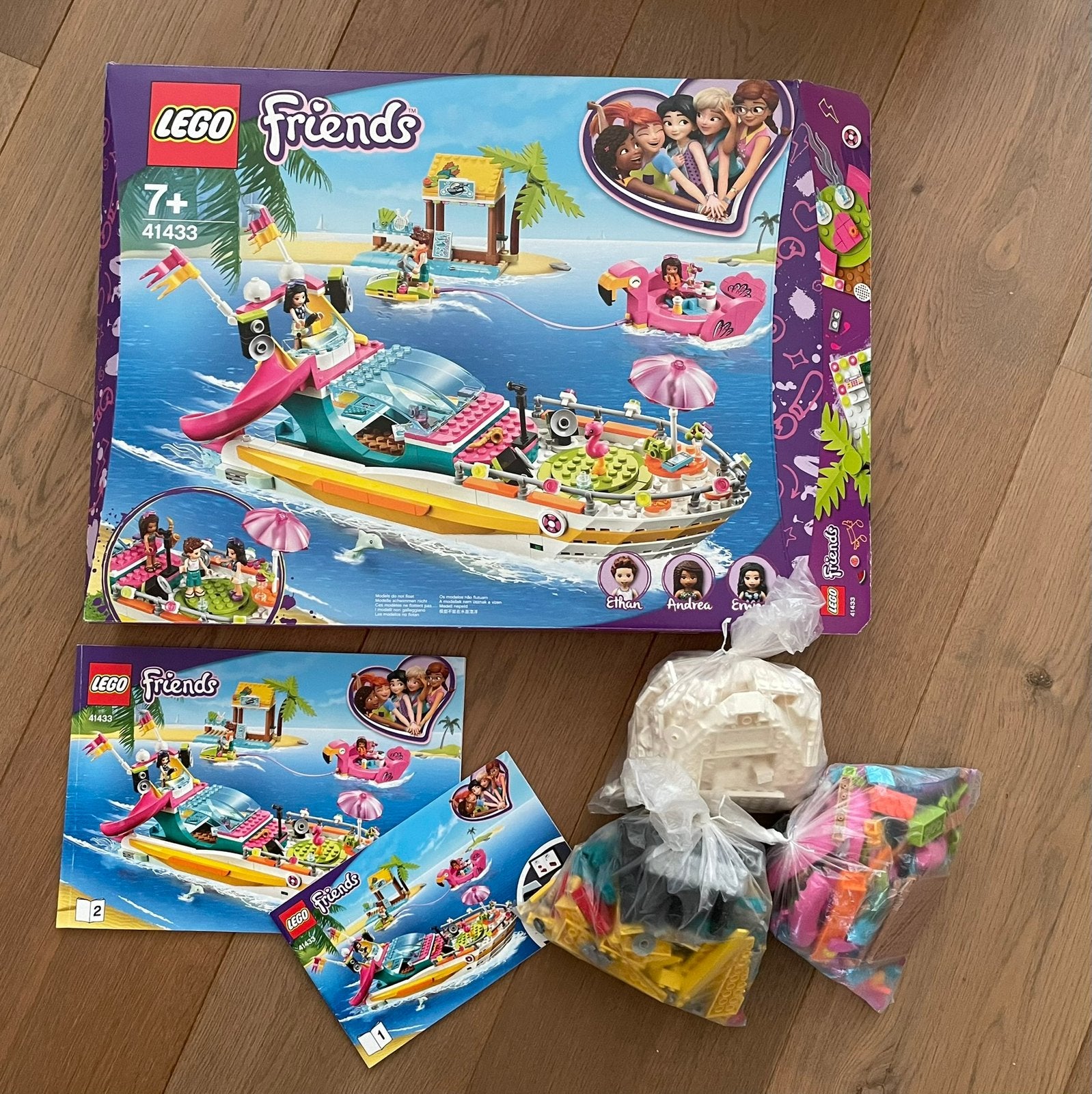 Lego Friends 41433 Party boot, Ophalen, Inclusief instructies, Lego, Friends