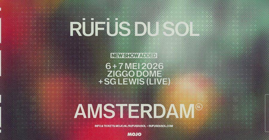 Tickets Rufus du SOL, Tickets en Kaartjes, Drie personen of meer, Mei