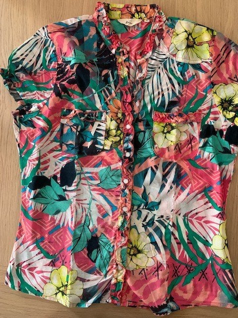 Blouse van Miss Etam maat 36 zgan (K11), Meerkleurig, Ophalen of Verzenden, Zo goed als nieuw, Maat 36 (S)
