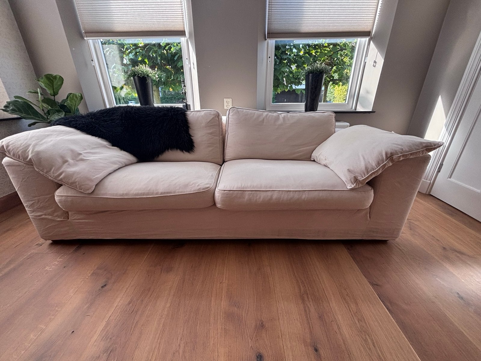 Linteloo Comfortabele 3 zitsbank, Huis en Inrichting, Ophalen, Gebruikt, Driepersoons, 75 tot 100 cm