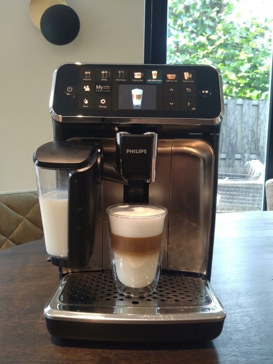 Philips LatteGo in doos volautomatische espressomachine, Ophalen, Koffiemachine, Gemalen koffie, Afneembaar waterreservoir