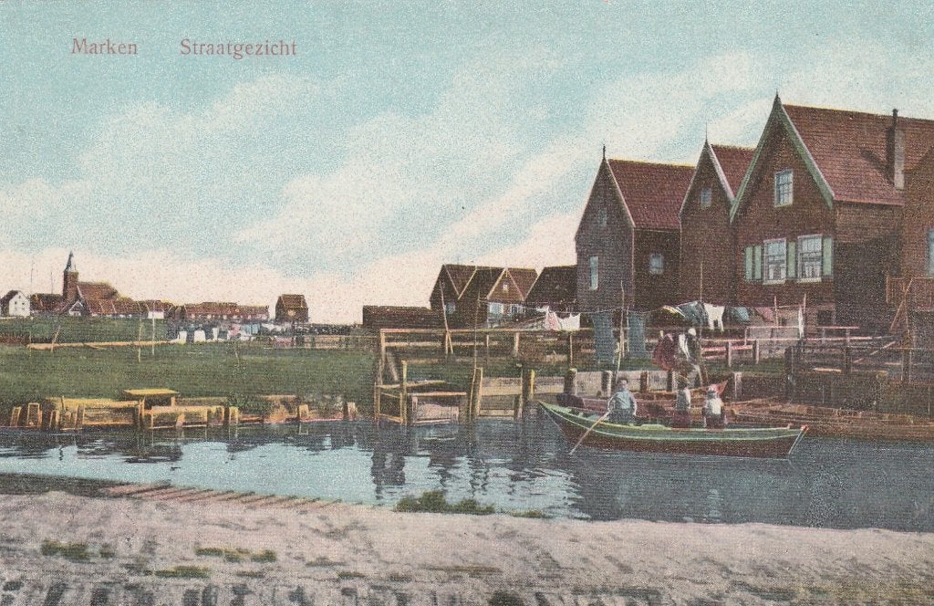 MARKEN Straatgezicht kl.f., Verzenden, 1920 tot 1940, Ongelopen, Noord-Holland