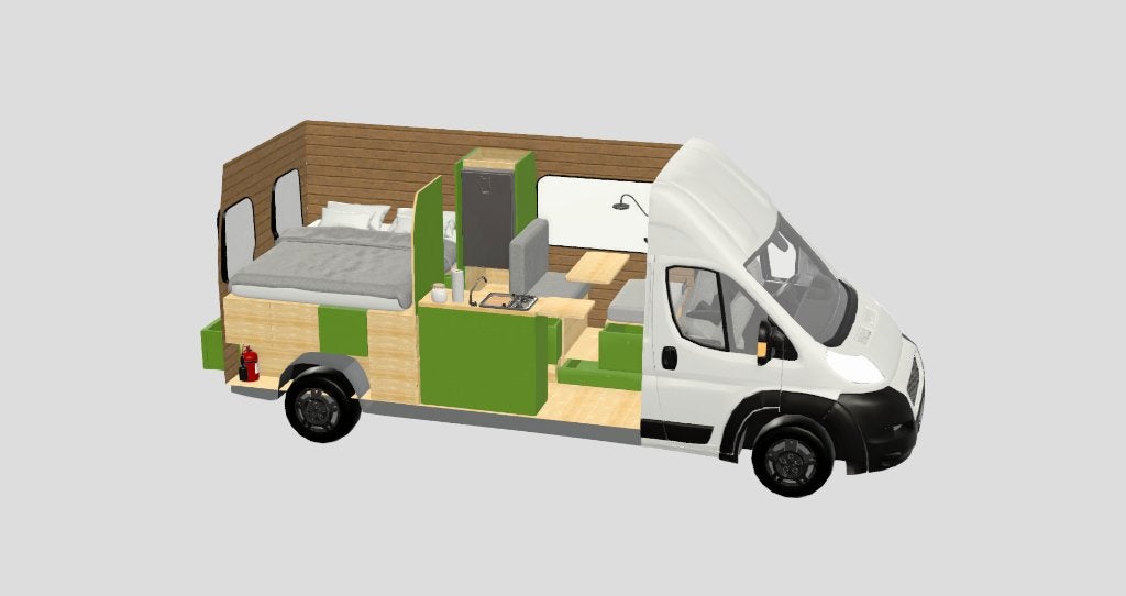 Zelfbouw campermeubilair bus camper interieur bouwpakket, Ophalen, Nieuw