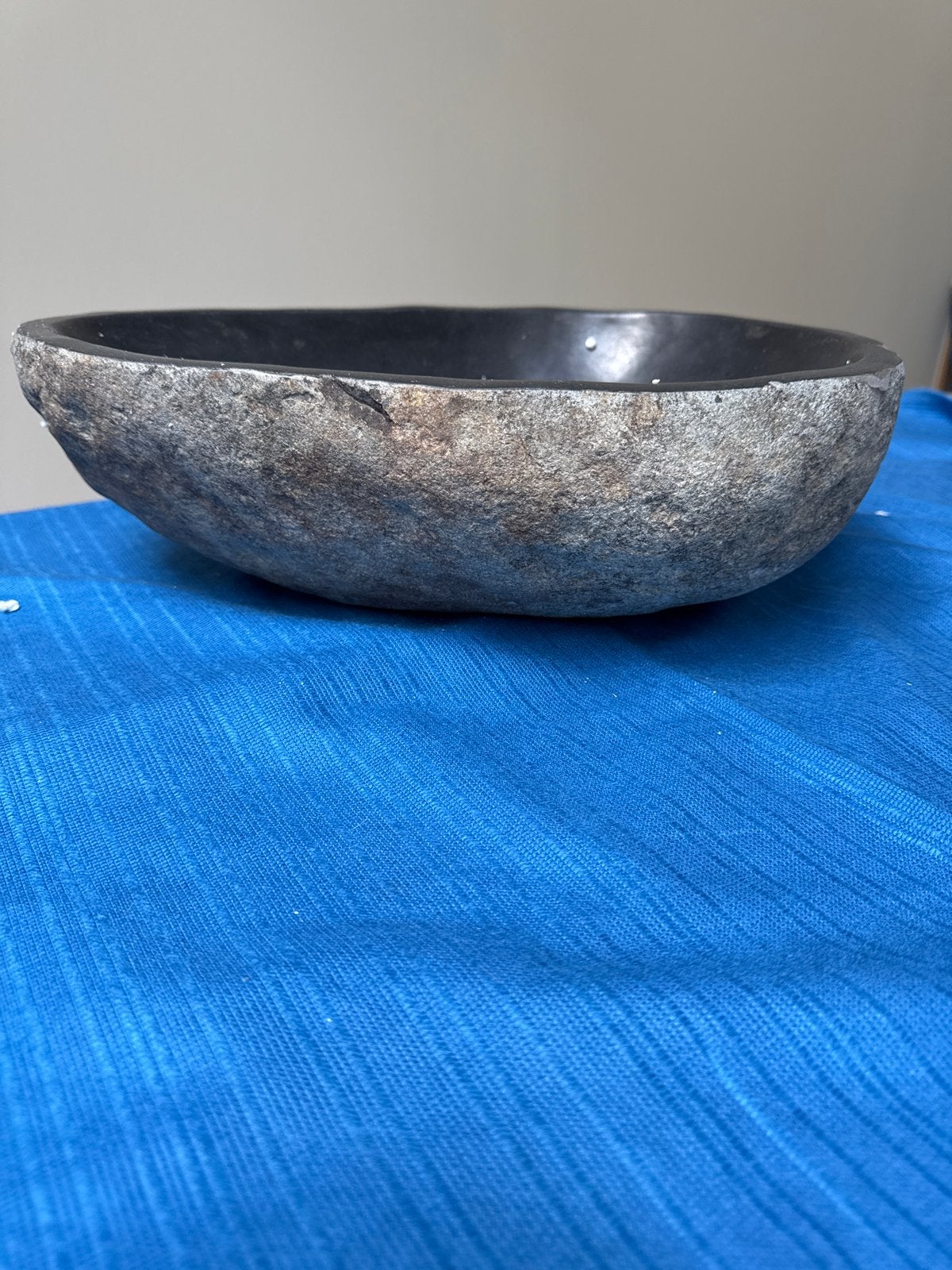 Nieuwe rivierstenen waskom - 37x27 cm, Ophalen of Verzenden, Nieuw, Steen, Wastafel
