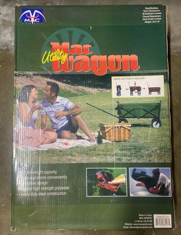 MAC Sports Utility Wagon – Nieuwstaat – Compleet in doos, Ophalen of Verzenden, Opvouwbaar, Nieuw