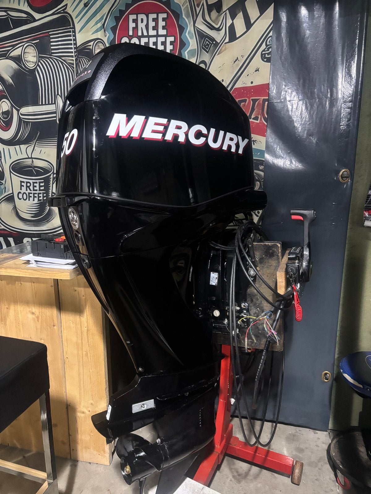 Mercury 50 pk EFi. Bj 2011. Powertrim  langstaart inruil mog, Ophalen, Gebruikt, Viertaktmotor, 30 pk of meer