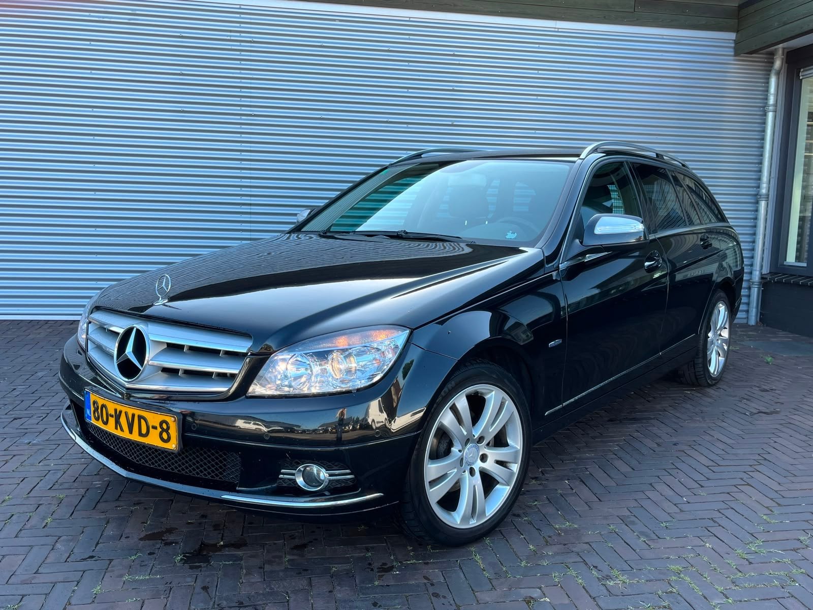 Mercedes-Benz C-Klasse Estate 180 K BlueEFFICIENCY Business, Achterwielaandrijving, Gebruikt, Zwart, Leder en Stof