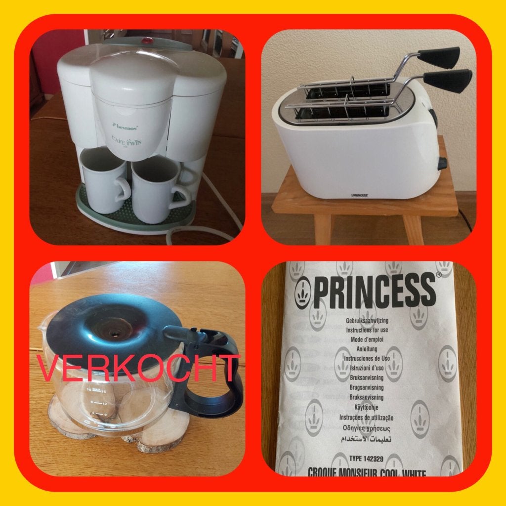 128. Koffiezetapparaatje en Broodrooster en Koffiekan, Ophalen of Verzenden