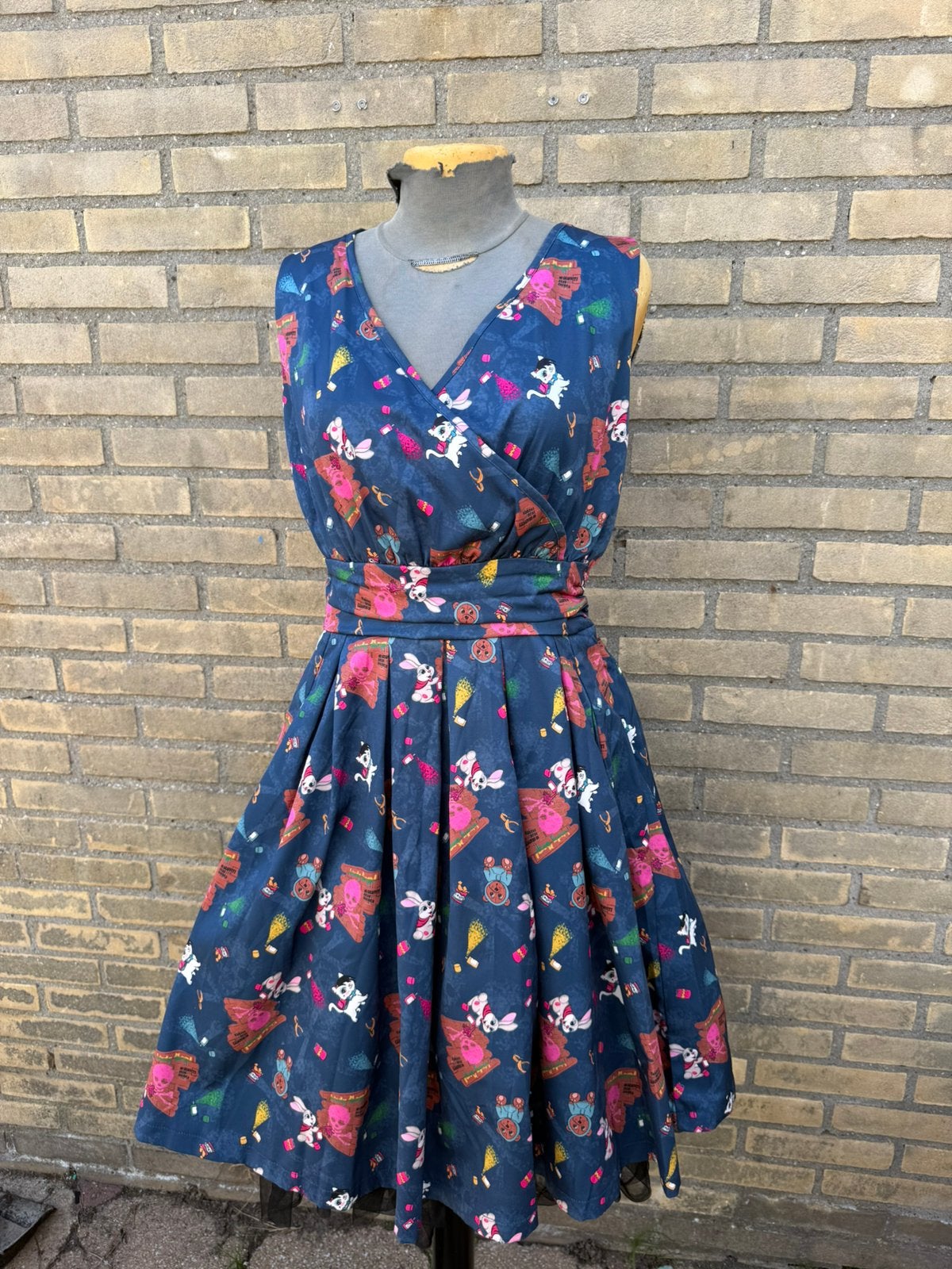 2 delig*Lindy Bop 'Sofia' Jurk (38)Hell Bunny Petticoat XS-M, Maat 38/40 (M), Zo goed als nieuw, Onder de knie, Verzenden
