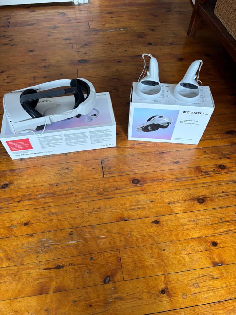 Oculus/Meta quest 2 + elite strap met batterij, Spelcomputers en Games, Virtual Reality, Ophalen, Gebruikt, VR-bril, Overige platformen