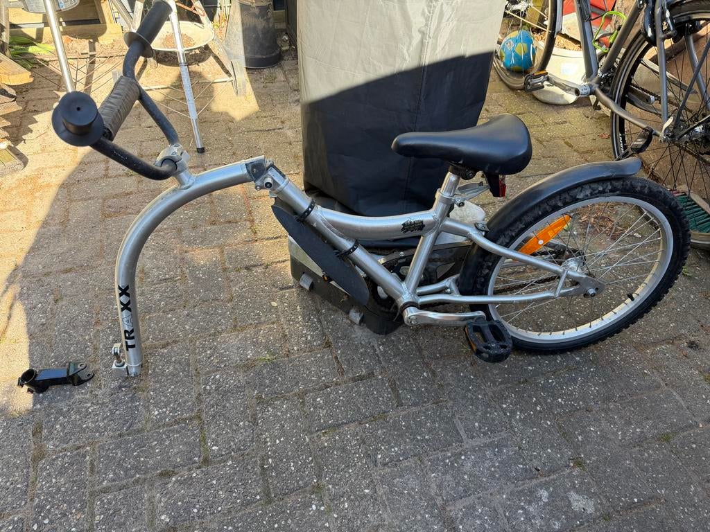 TRXX Kinderfiets Aanhanger - Zilver, Fietsen en Brommers, Fietsonderdelen, Ophalen, Gebruikt, Overige typen, Aluminium